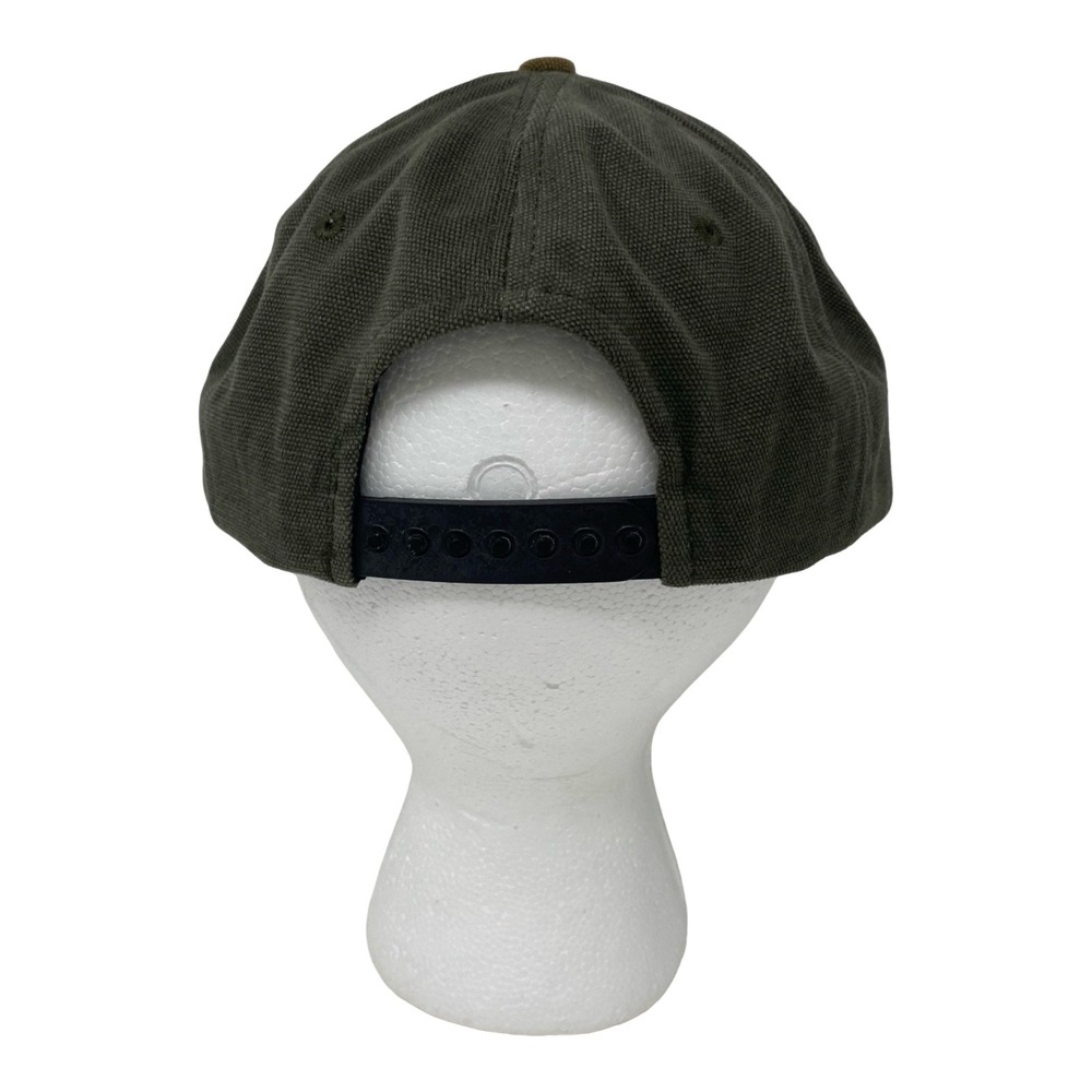 Remington Firearms Canvas Snapback Hat Mens Green Brown Embroidered Logo Cap - Picture 3 of 10